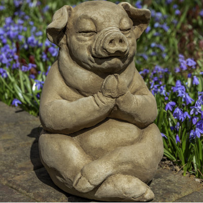 August Grove® Arrington Zen Pig Statue & Reviews | Wayfair